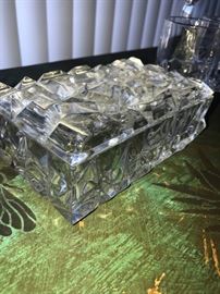 TIFFANY & CO. CRYSTAL JEWELRY TRINKET BOX