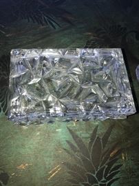 TIFFANY & CO. CRYSTAL JEWELRY TRINKET BOX