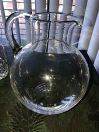 TIFFANY & CO. CRYSTAL PITCHER