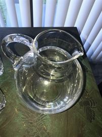 TIFFANY & CO. CRYSTAL PITCHER