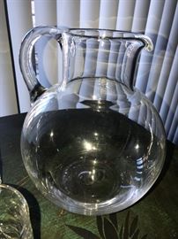 TIFFANY & CO. CRYSTAL PITCHER