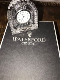 SMALL WATERFORD MANTEL CLOCK