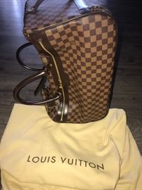 AUTHENTIC LOUIS VUITTON DAMIER EBENE EOLE 50 ROLLING DUFFLE