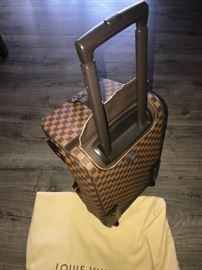 AUTHENTIC LOUIS VUITTON DAMIER EBENE EOLE 50 ROLLING DUFFLE