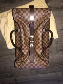 AUTHENTIC LOUIS VUITTON DAMIER EBENE EOLE 50 ROLLING DUFFLE