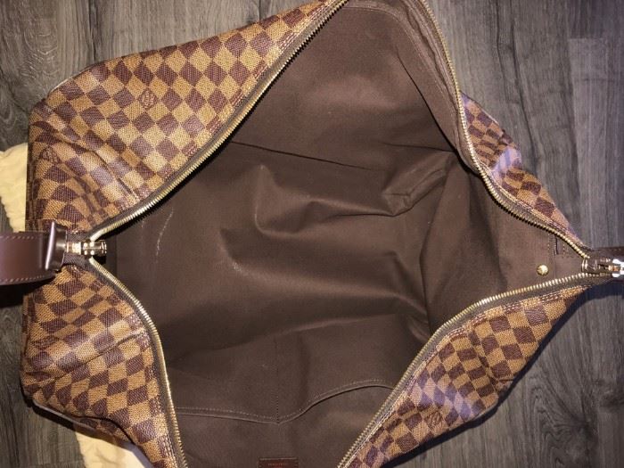 AUTHENTIC LOUIS VUITTON DAMIER EBENE EOLE 50 ROLLING DUFFLE