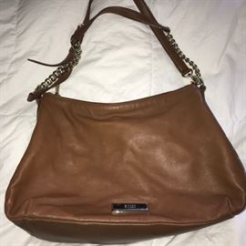 DKNY SUPER SOFT LAMBSKIN LEATHER SHOULDER BAG