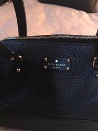 KATE SPADE BLACK LEATHER HANDBAG