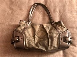 AUTHENTIC BURBERRY NOVA CHECK SILVER TOTE