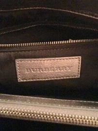 AUTHENTIC BURBERRY NOVA CHECK SILVER TOTE