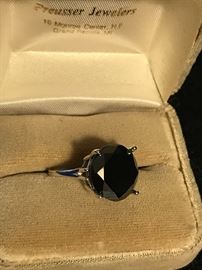 11.26 CARAT BLACK DIAMOND RING