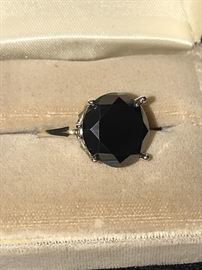 11.26 CARAT BLACK DIAMOND RING