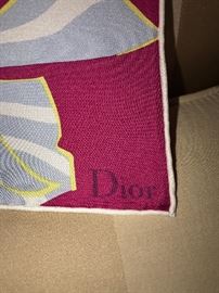 CHRISTIAN DIOR SILK SCARF