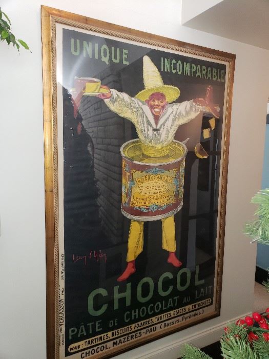 1920's French Advertising Poster by artis Jean D'Lean. A piece of history from the Neon Goose. Omaha, Ne