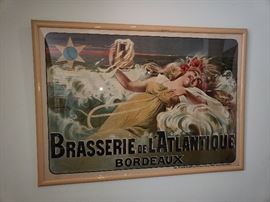 1920's French Advertising poster. 
Piece of history from the Neon Goose. Omaha, Ne.