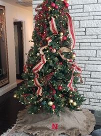 Lighted Decorated Christmas Tree