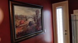 Very large oil painting
