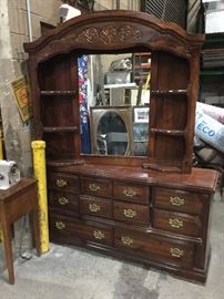 Large dresser with mirror 