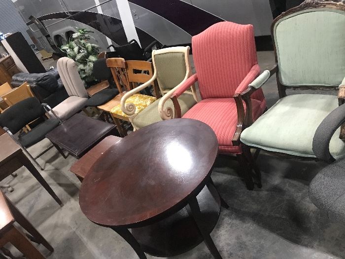 Assortment of chairs 