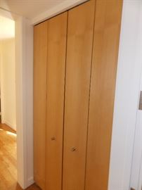 custom Maple bi fold closet doors 