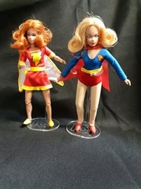 Mego 8 Supergirl and Mary Marvel
