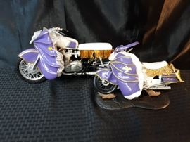 Pair of 2 Super Hero Batgirl Purple Batcyles