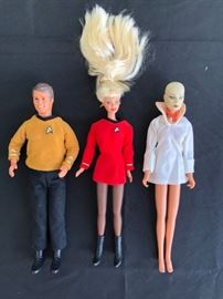 Star Trek Playhouse, Ken, Barbie, Mego Action Figures