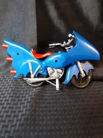 Vintage 1974 Blue Mego Batman Batcycle