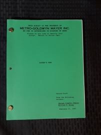 1967 Logans Run MGM Second Draft Script.