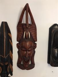 Oversize African Masks. MANY to choose from.
