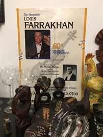 The Honorable Minister Louis Farrakhan 60th Birthday celebration poster. 