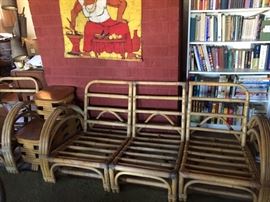 mid century Bamboo Couch