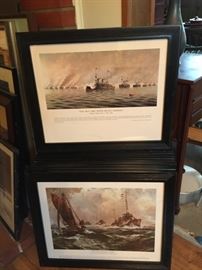 Naval Battle Prints