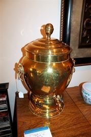 Asian brass beverage urn