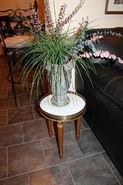 Small table, floral arrangement