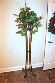Tall iron plant stand