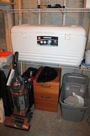 Nice large cooler, Hoover vacuum, filing cabinet