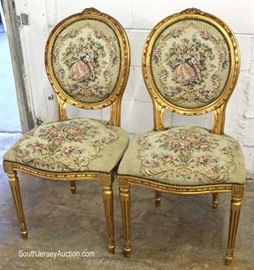  “Set of 6” French Style Dining Room Chairs with Needlepoint Medallion Back and Seats

Located Inside – Auction Estimate $200-$600 