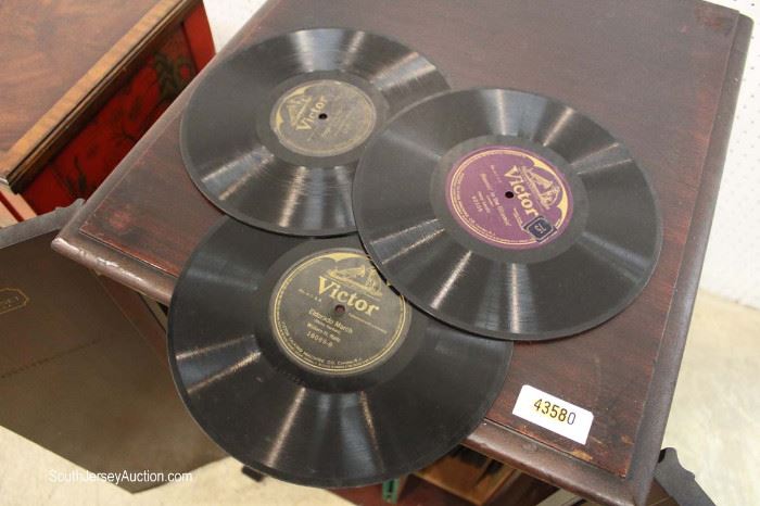  ANTIQUE Mahogany Victor Player Record Cabinet with Records by “Pooley Record Cabinet, Phila., PA”

Records maybe offered separate – Located Inside – Auction Estimate $100-$200 