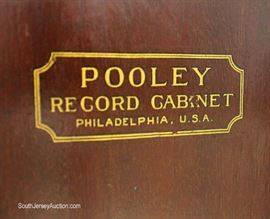  ANTIQUE Mahogany Victor Player Record Cabinet with Records by “Pooley Record Cabinet, Phila., PA”

Records maybe offered separate – Located Inside – Auction Estimate $100-$200 