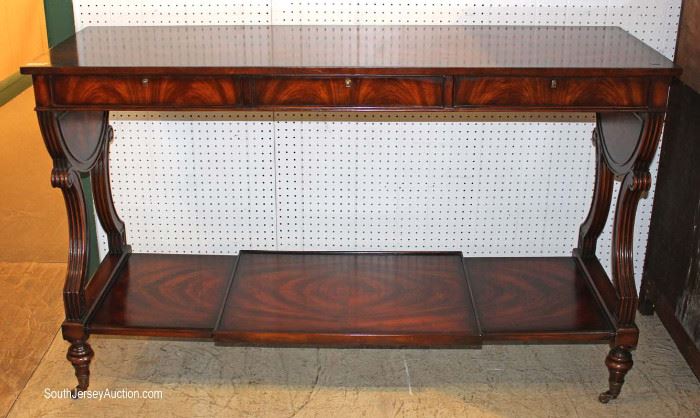  BEAUTIFUL Burl Mahogany Brandy Board by “Maitland Smith Furniture”

Located Inside – Auction Estimate $400-$800 