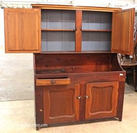 ANTIQUE 2 Piece Country Dry Sink Hutch in Original Finish

Located Inside – Auction Estimate $400-$800 