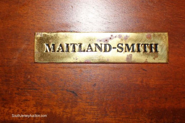  BEAUTIFUL Burl Mahogany Brandy Board by “Maitland Smith Furniture”

Located Inside – Auction Estimate $400-$800 