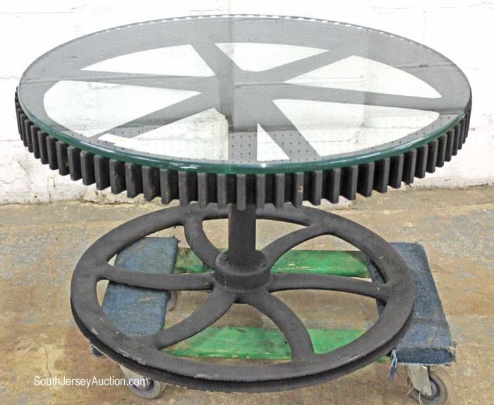  Glass Top Industrial Style Gear Table

Located Inside – Auction Estimate $200-$400 