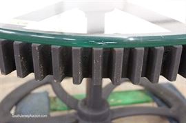  Glass Top Industrial Style Gear Table

Located Inside – Auction Estimate $200-$400 