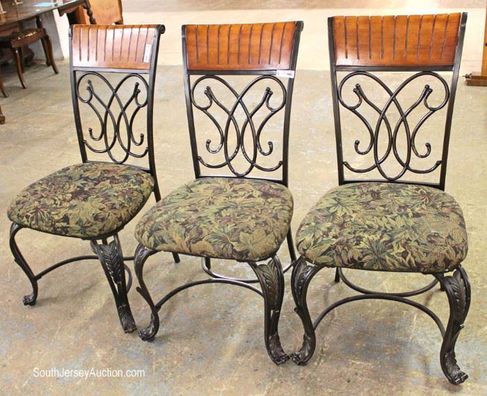  7 Piece Contemporary Oak and Iron Breakfast Table Set (Table 48” Diameter)

Located Inside – Auction Estimate $200-$400 