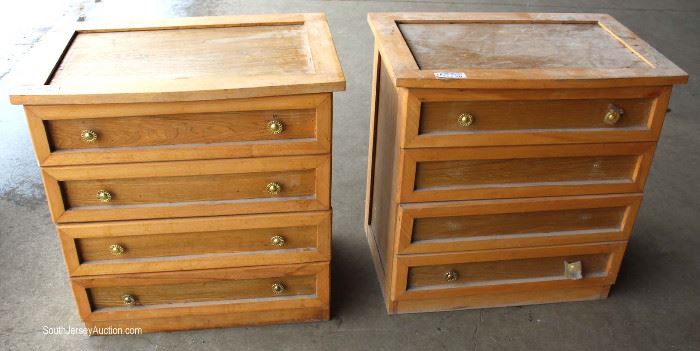 PAIR of 4 Drawer Mahogany Night Stands Located Dock – Auction Estimate $50-$100