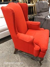 Mahogany Frame Wing Back Arm Chair by “Ethan Allen Furniture”
Located Inside – Auction Estimate $100-$300

