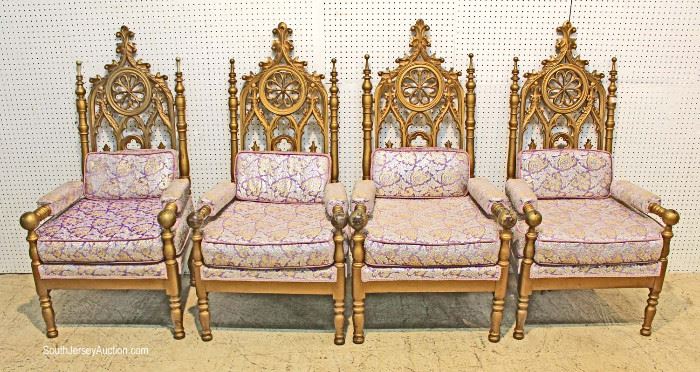 ‘Set of 4’ ANTIQUE Gothic Style Hand Carved Chairs
Located Inside – Auction Estimate $400-$800
