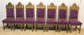 ‘Set of 7’ ANTIQUE High Back Carved Dining Room Chair
Located Inside – Auction Estimate $200-$400
